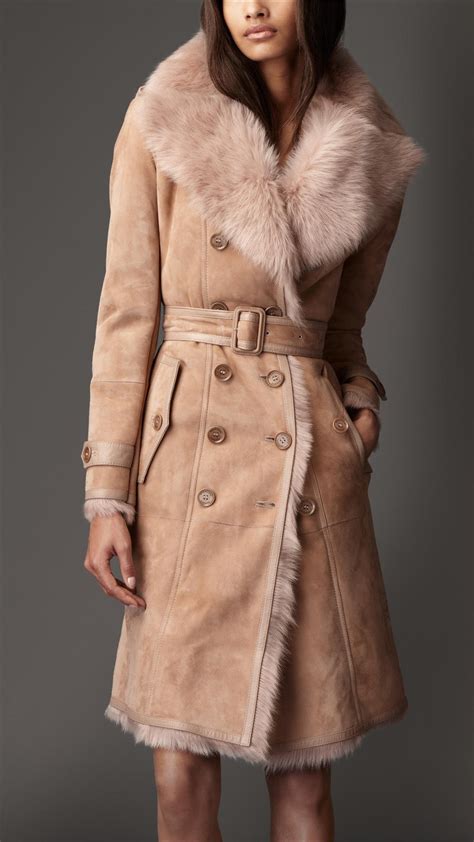 burberry shearling coat online kaufen